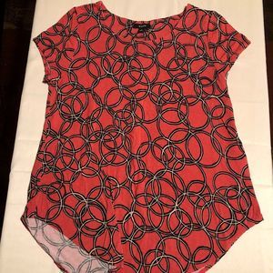 Alfani Women's Printed Knit Shirt B33 Size M